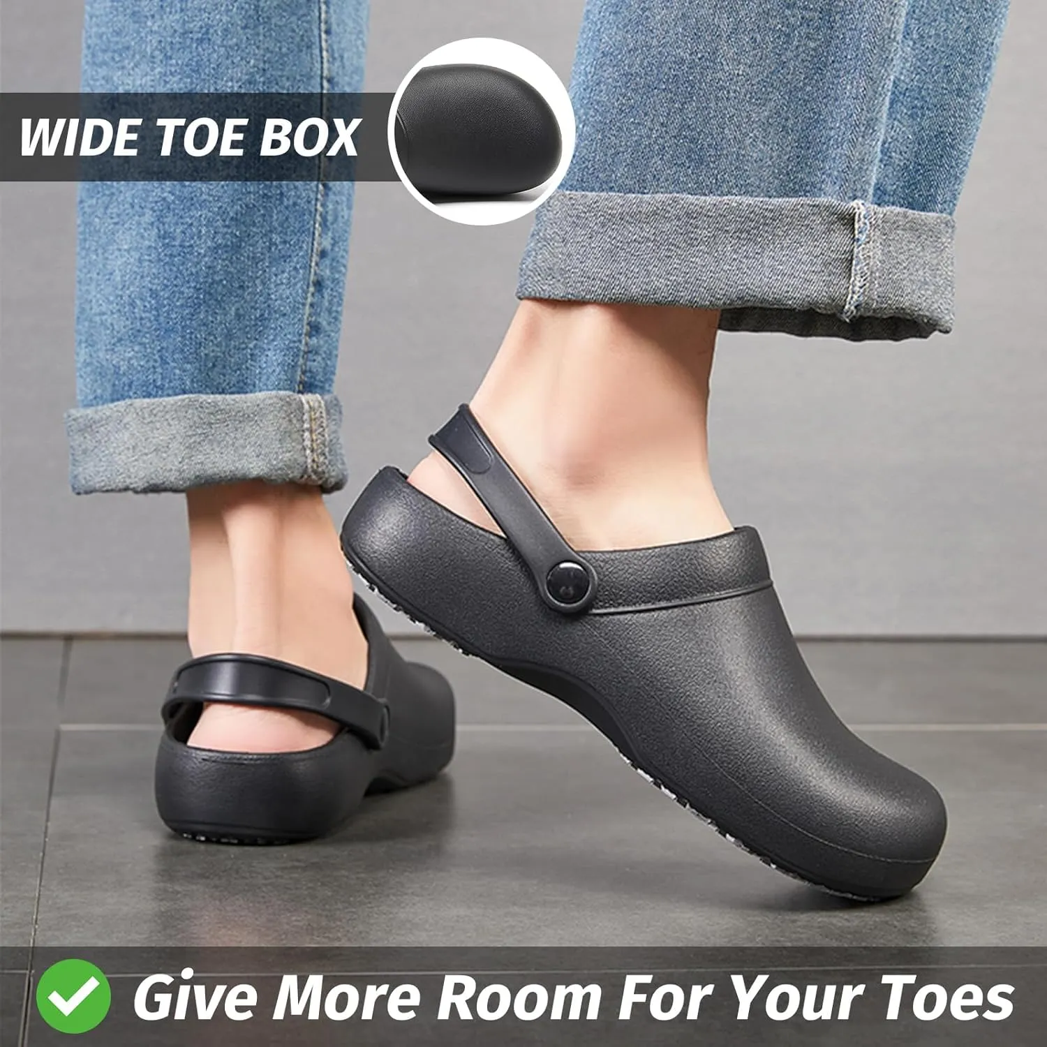 Armadillo Chef Shoes for Men - Slip Resistant, Lightweight & Waterproof Garden Clogs for Women, Ideal Work Shoes for Kitchens