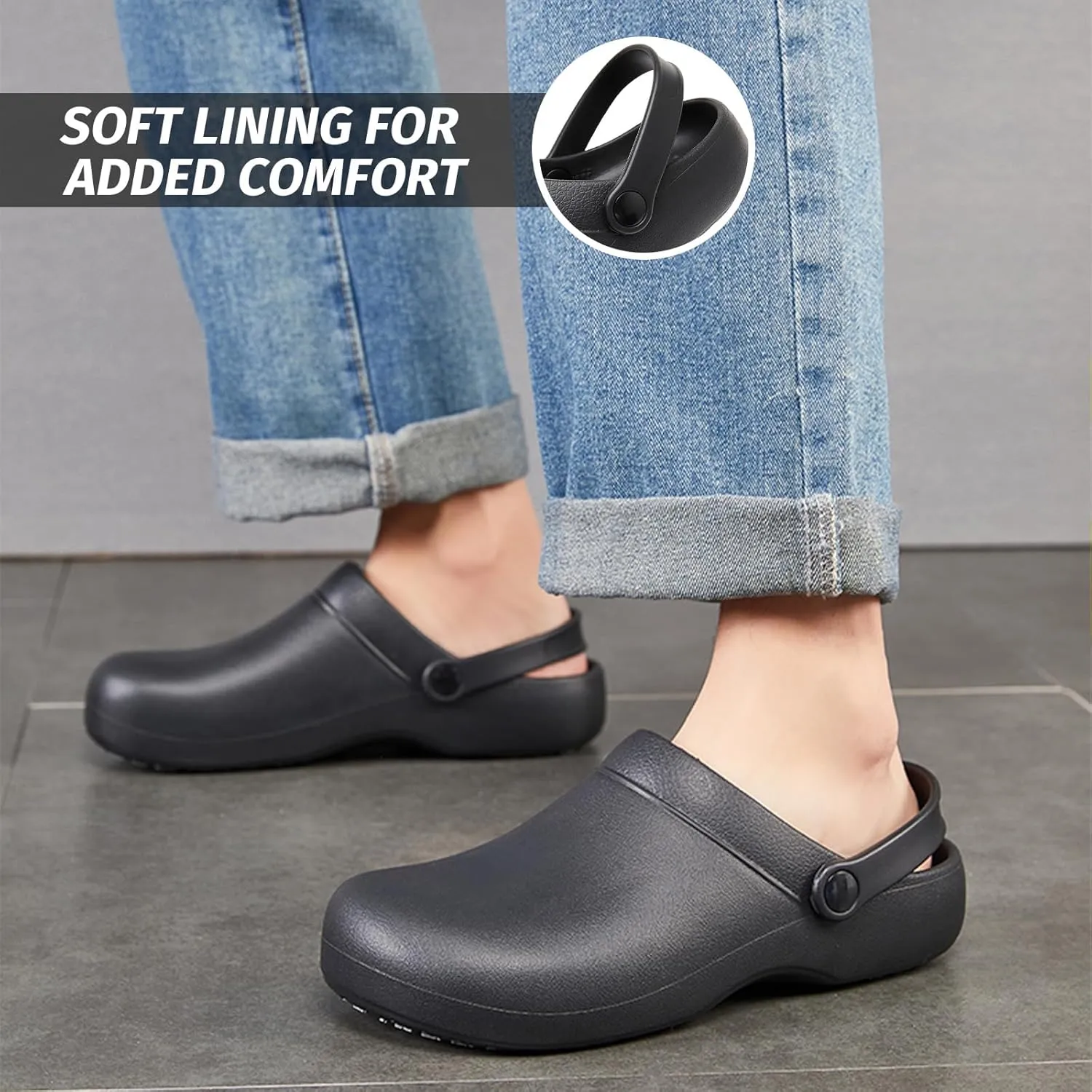 Armadillo Chef Shoes for Men - Slip Resistant, Lightweight & Waterproof Garden Clogs for Women, Ideal Work Shoes for Kitchens