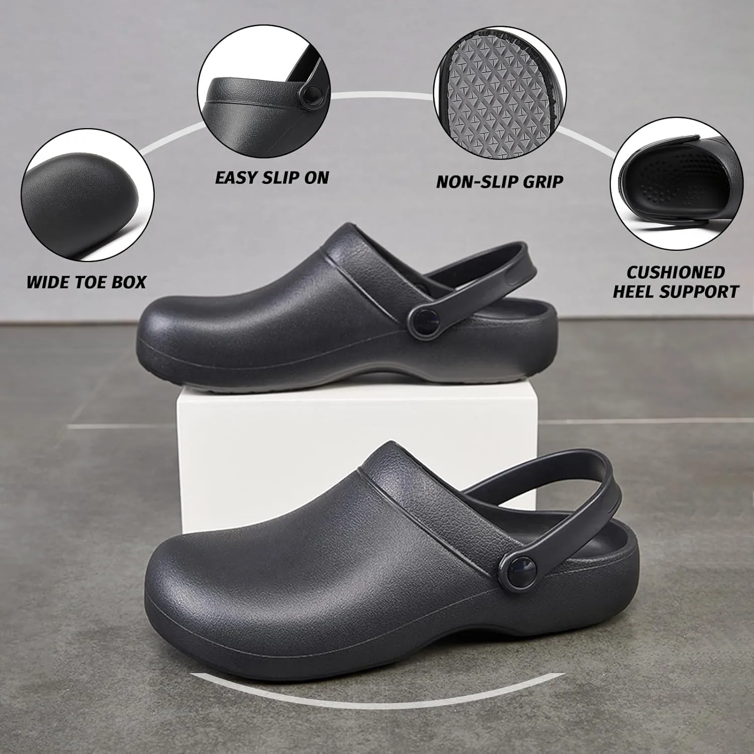 Armadillo Chef Shoes for Men - Slip Resistant, Lightweight & Waterproof Garden Clogs for Women, Ideal Work Shoes for Kitchens