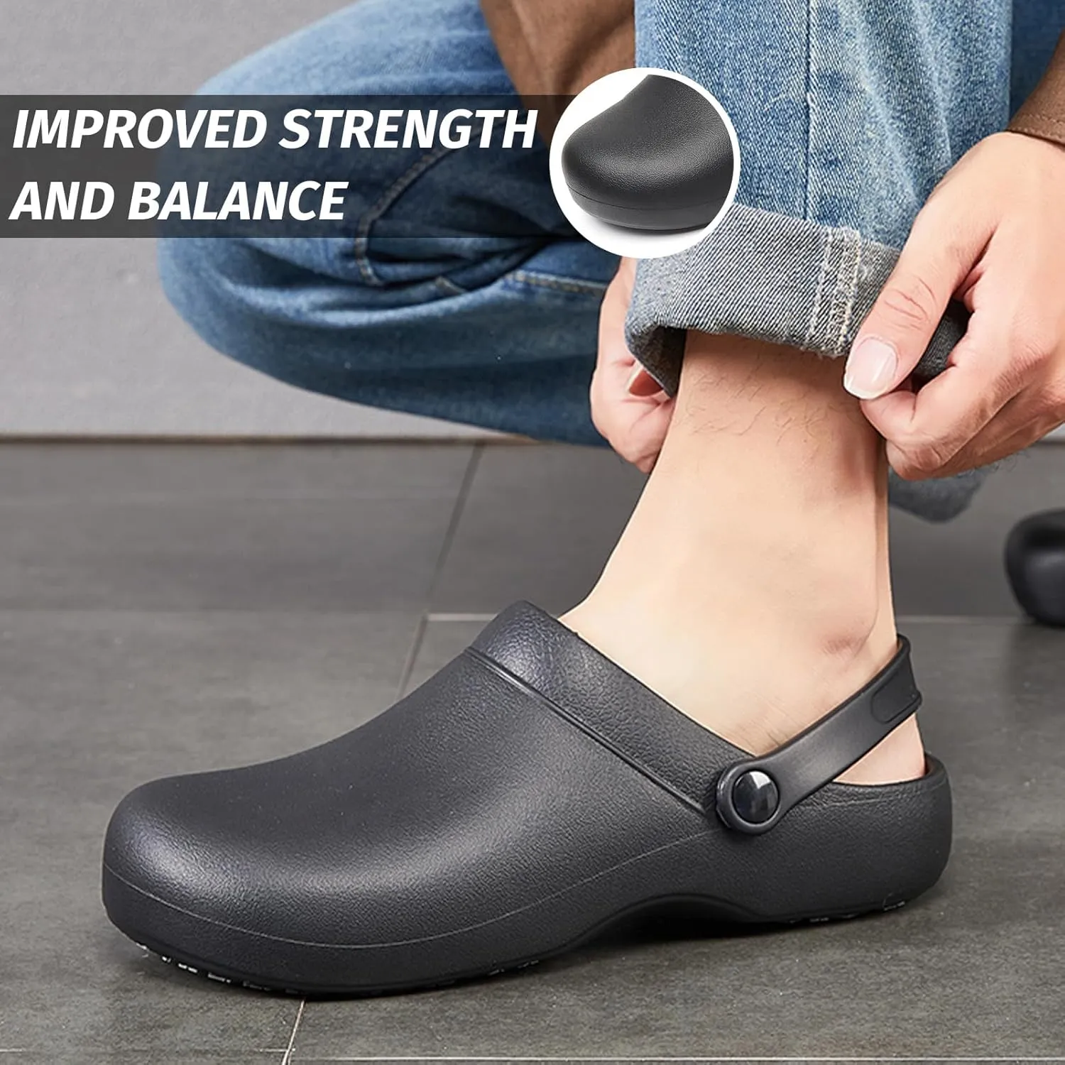 Armadillo Chef Shoes for Men - Slip Resistant, Lightweight & Waterproof Garden Clogs for Women, Ideal Work Shoes for Kitchens