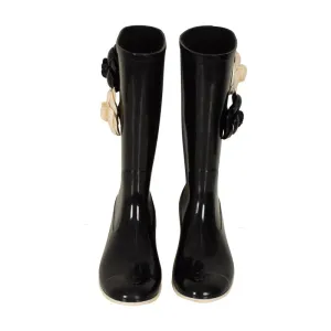 Chanel Camellia Rain Boots