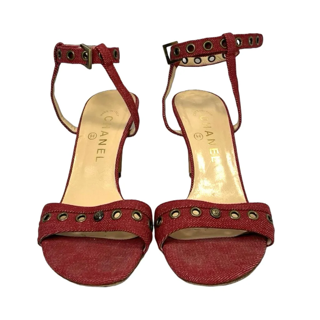Chanel Denim Heels - Size 39