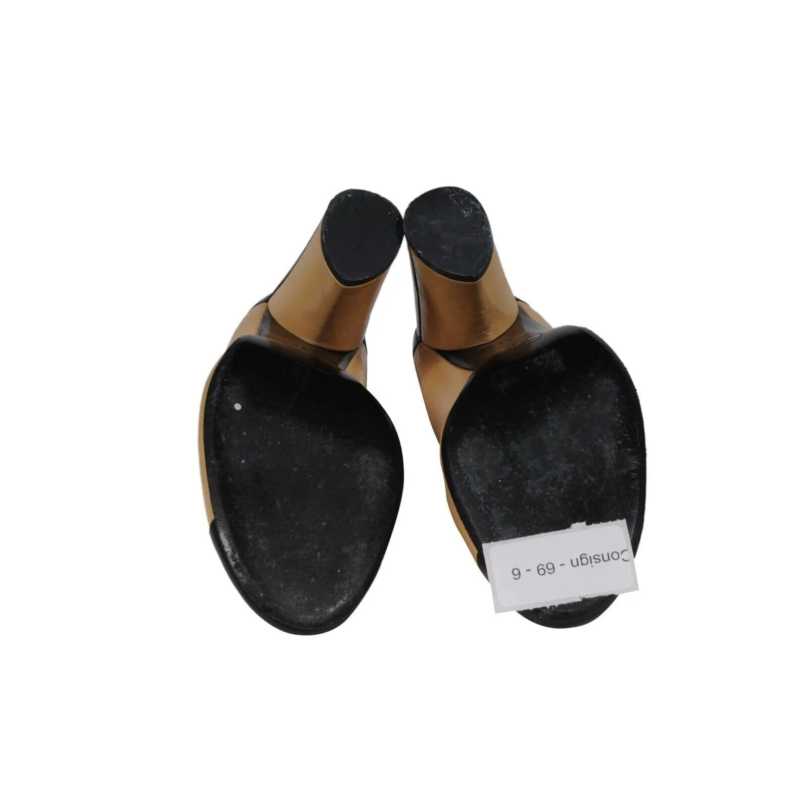 Classic Two Tone Cap Toe Pumps US 7 EU 37 Beige Black Leather