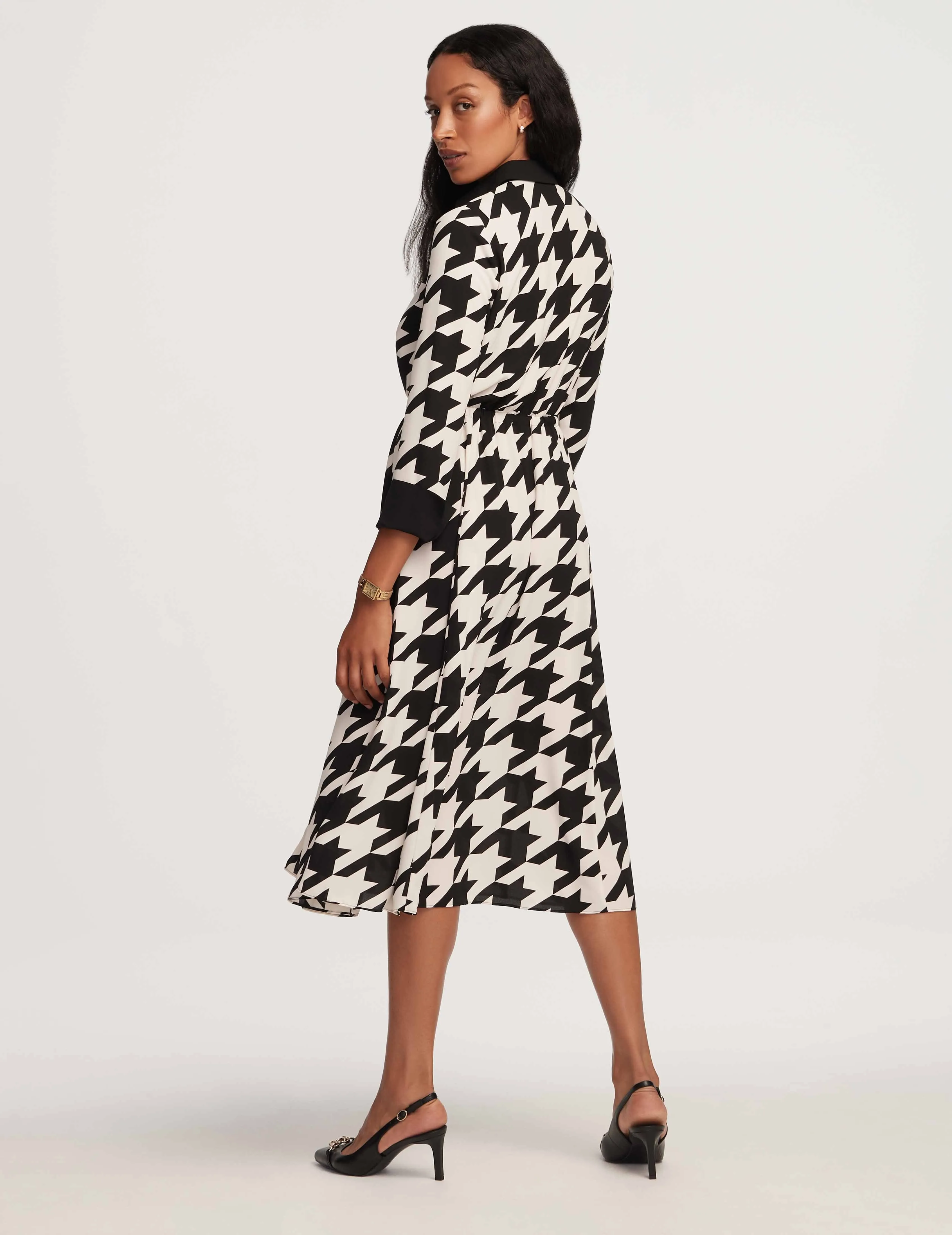 Drawstring Shirt Dress- Sale