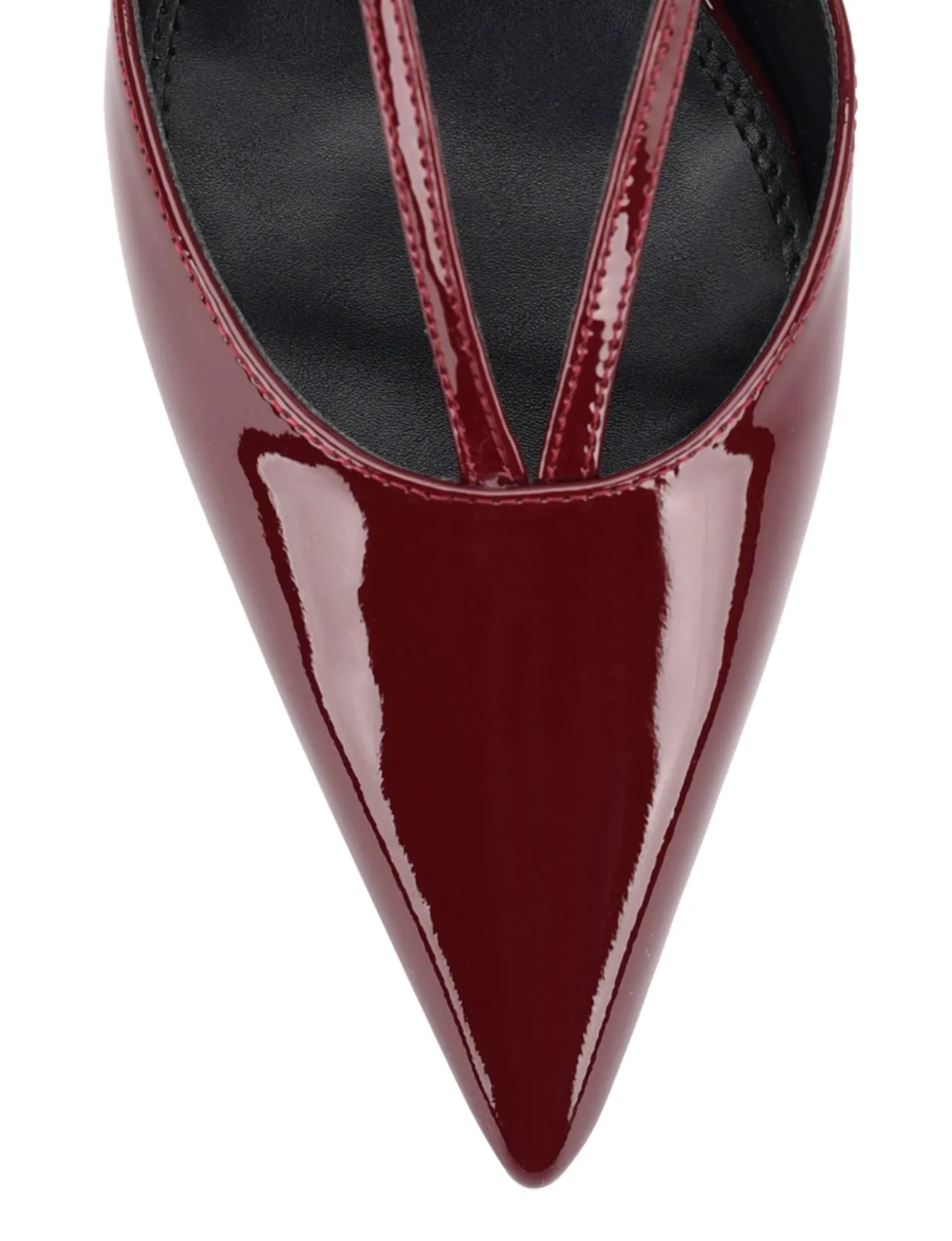 Dreamer Slingback Kitten Heels - Wine Patent Leather
