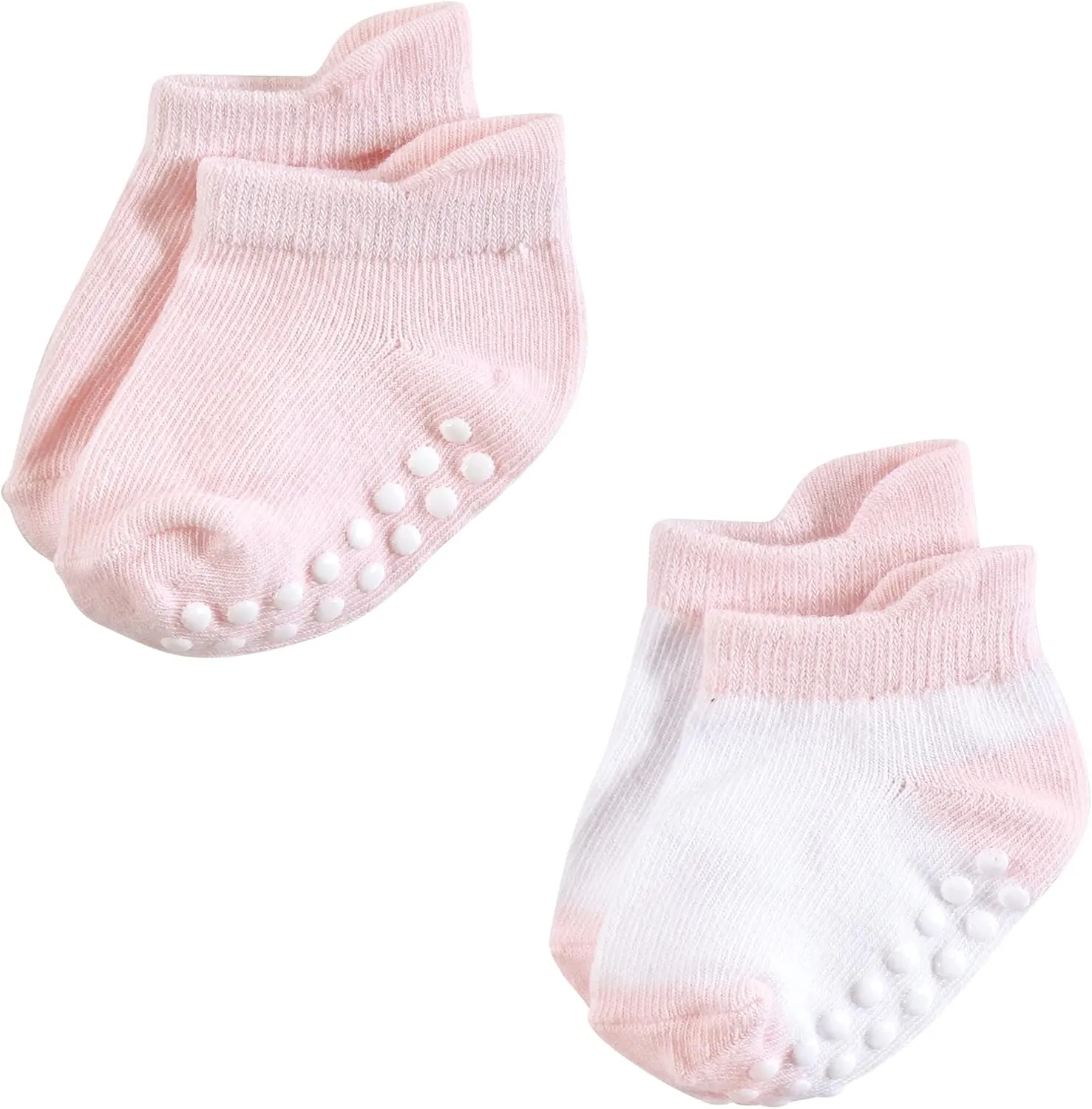 Hudson Baby Baby Girls' Non-Skid No-Show Socks