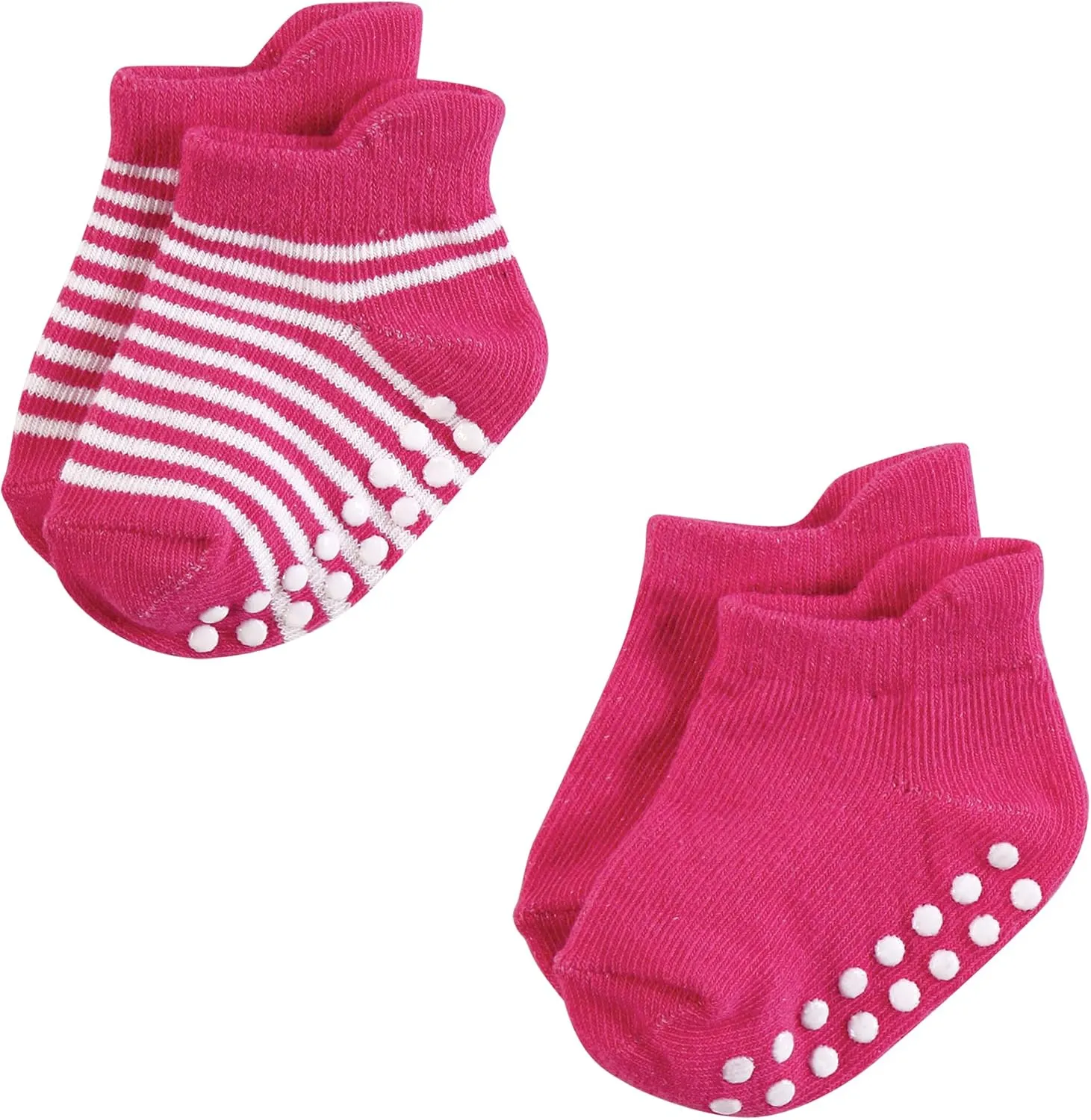 Hudson Baby Baby Girls' Non-Skid No-Show Socks