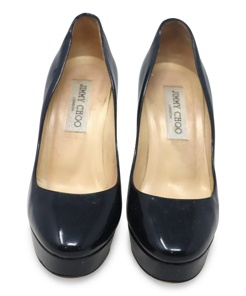 Jimmy Choo Black Patent Leather Heels sz 6.5