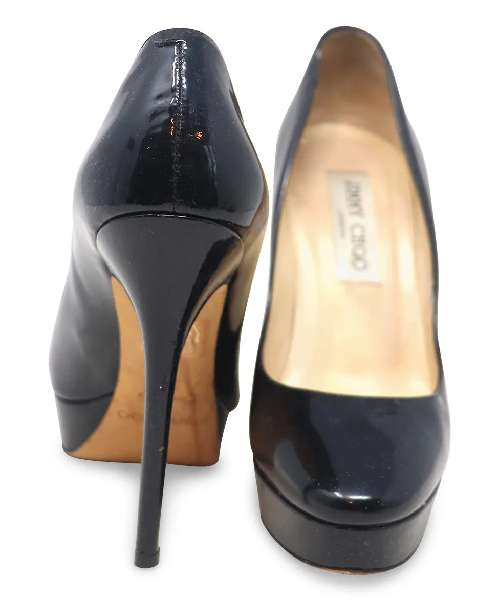 Jimmy Choo Black Patent Leather Heels sz 6.5