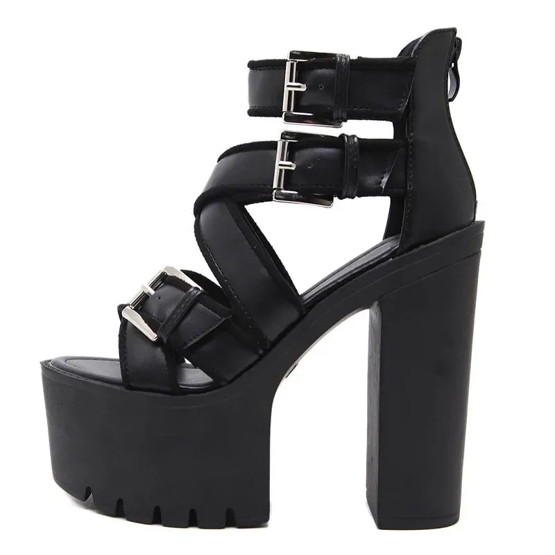 Joskaa 2024 New Platform Designer Chunky Sandals