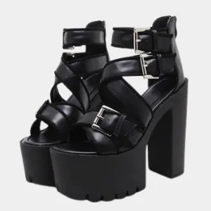Joskaa 2024 New Platform Designer Chunky Sandals