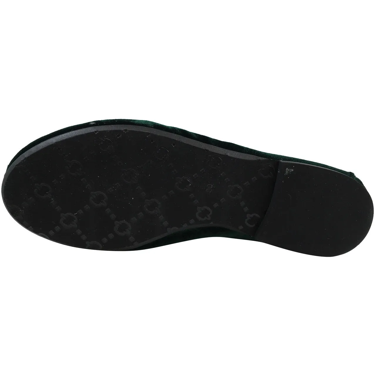Papanatas by Eli 6534 Velvet Green Mary Janes Button Flats
