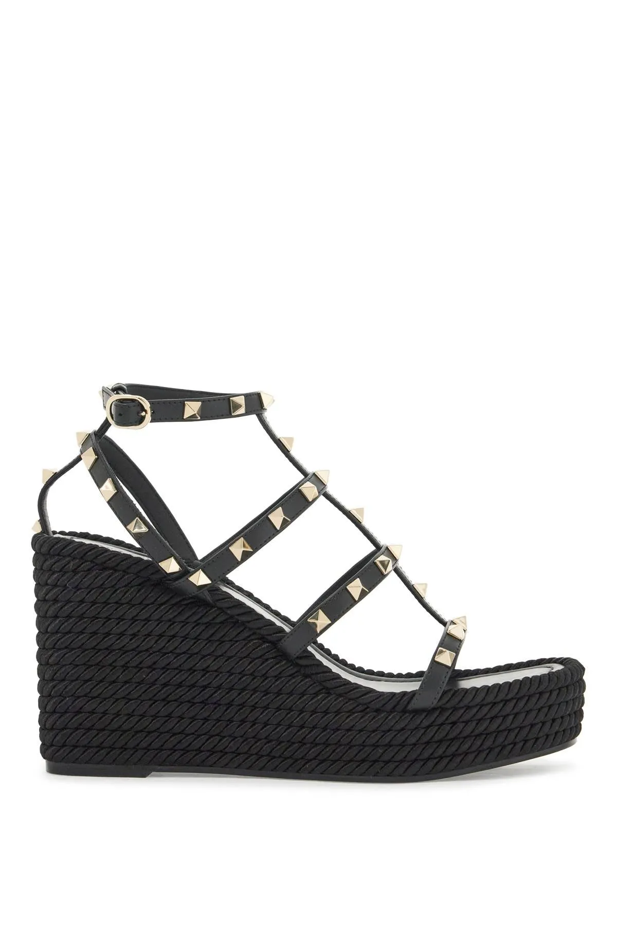 rockstud wedge sand 6W2S0F95BAE NERO