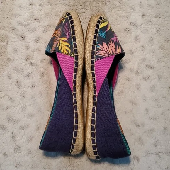 Sperry Top Sider Katama Canvas Espadrille Flats Colorful Size 7.5