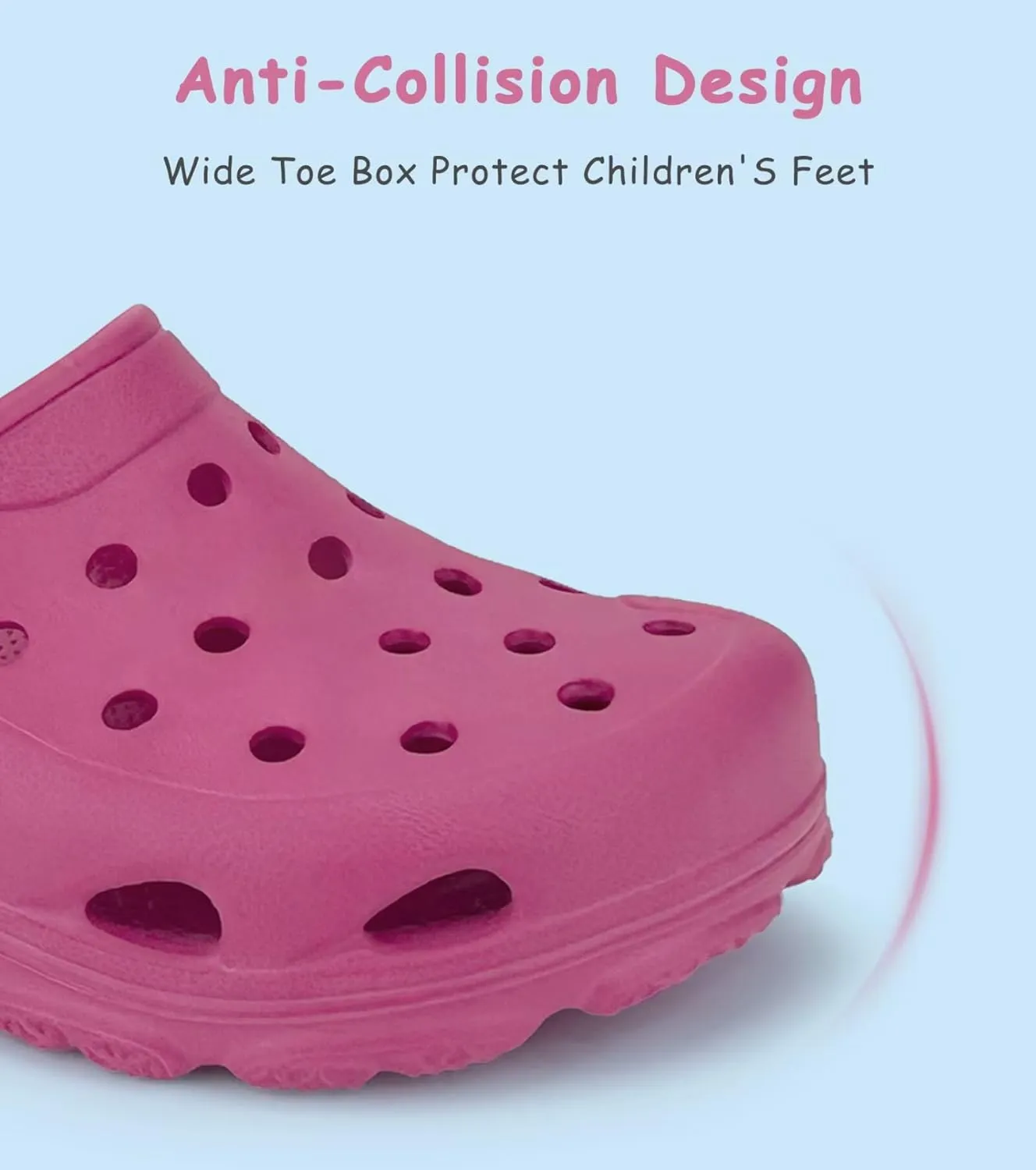 Toddler Kids Classic Clogs Boys Girls Slip on Sandals Water Shoes Light and Durable