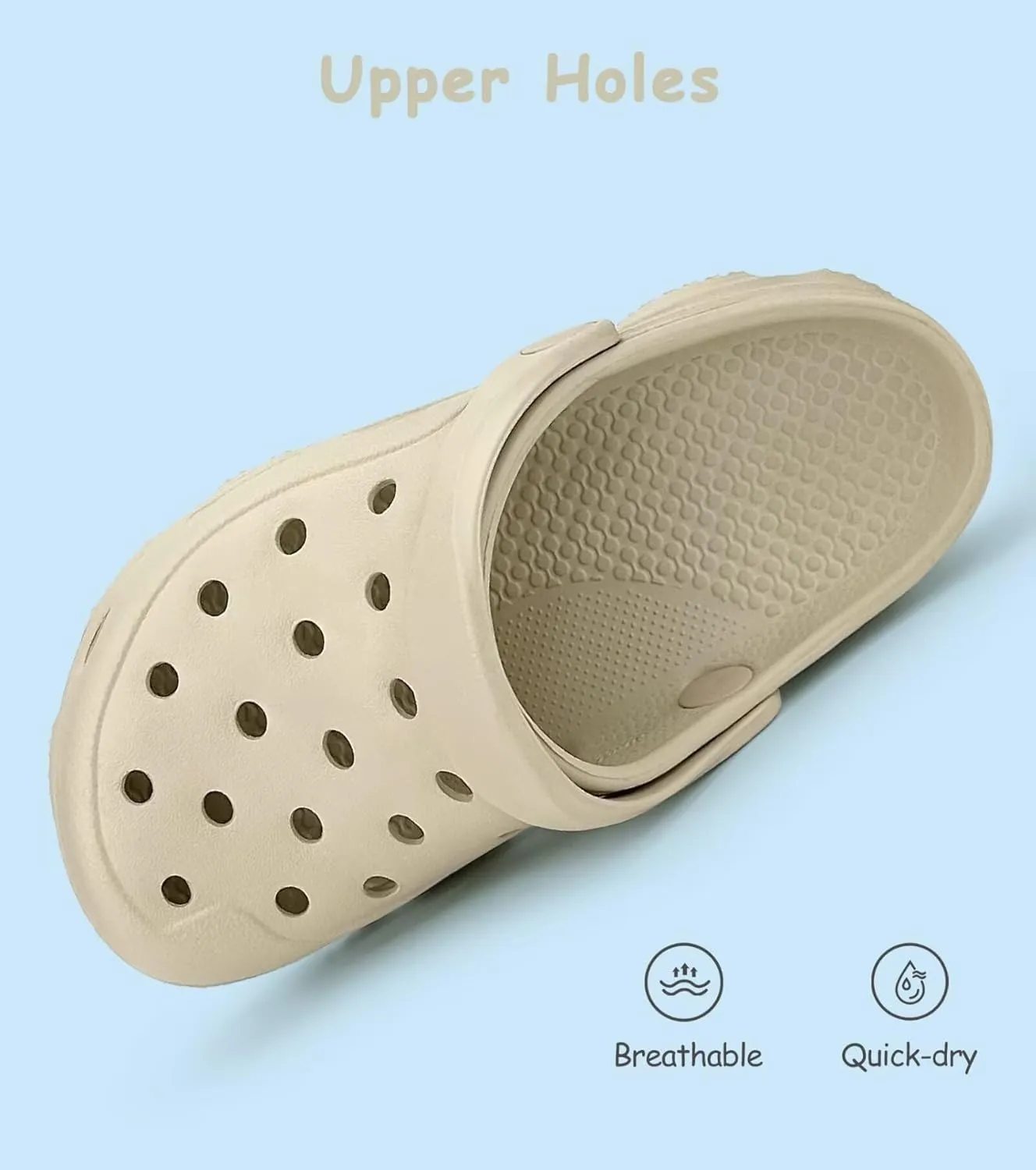 Toddler Kids Classic Clogs Boys Girls Slip on Sandals Water Shoes Light and Durable