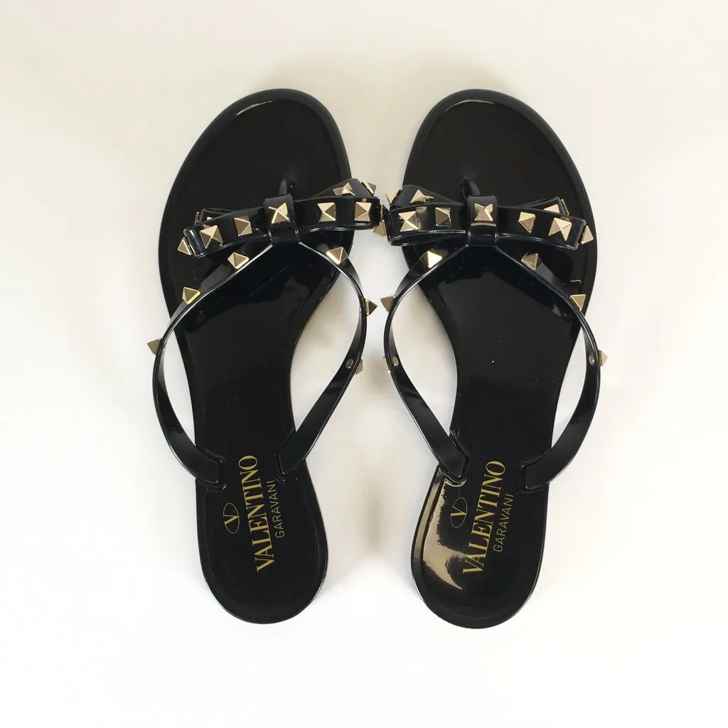 Valentino Rockstud Rubber Sandals