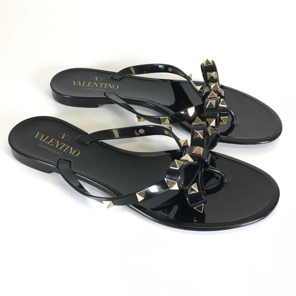 Valentino Rockstud Rubber Sandals