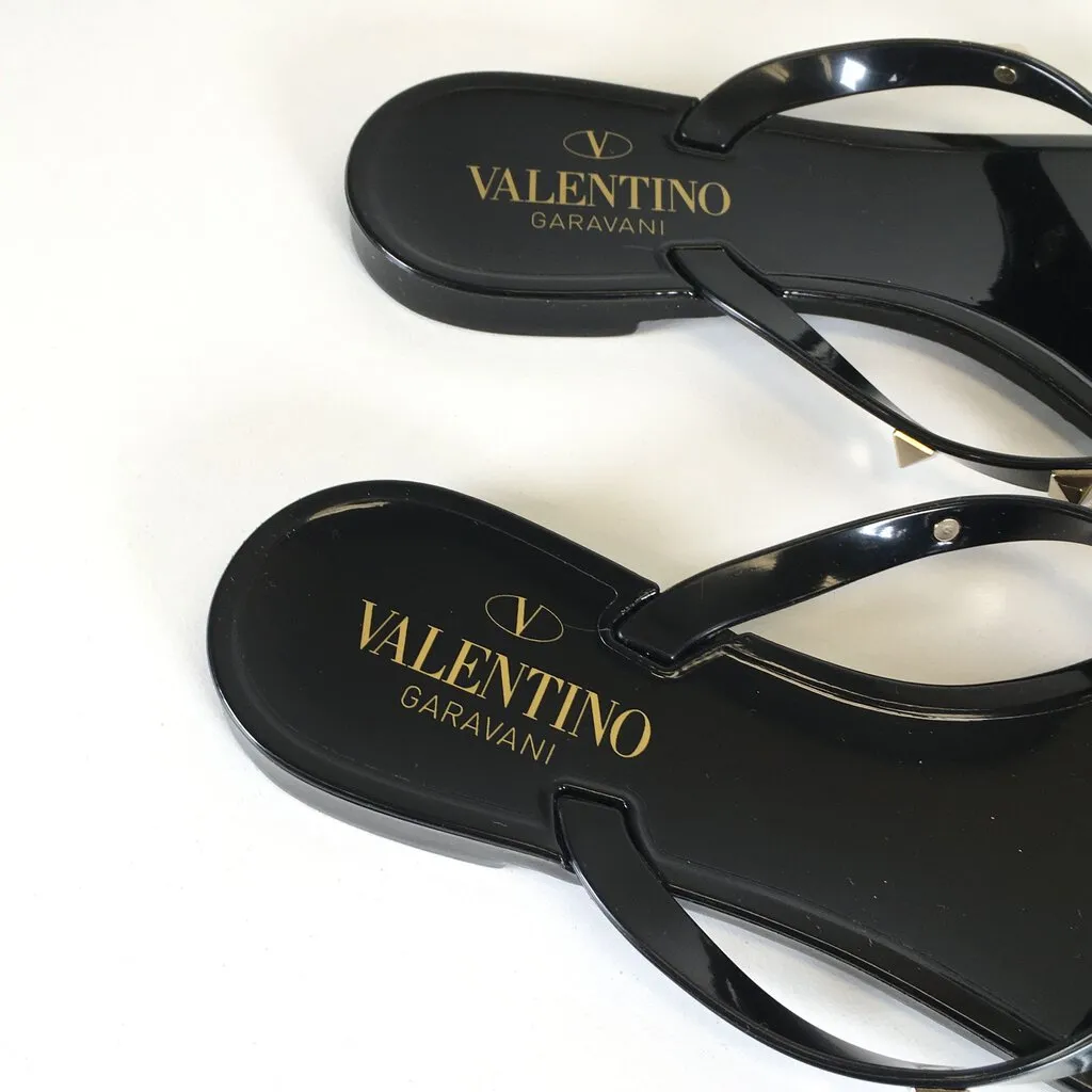 Valentino Rockstud Rubber Sandals