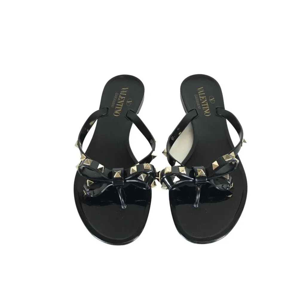 Valentino Rockstud Rubber Sandals